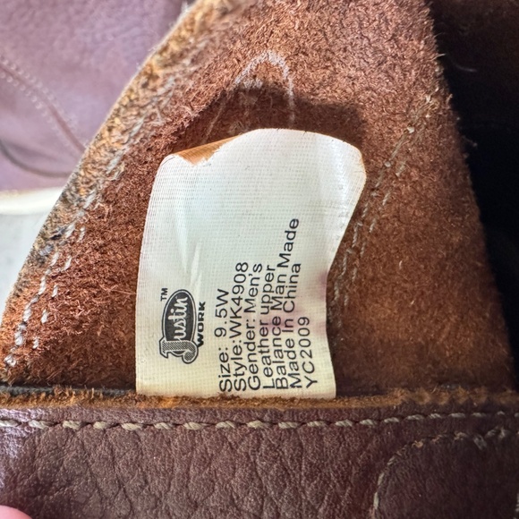 Justin Boots size 9.5